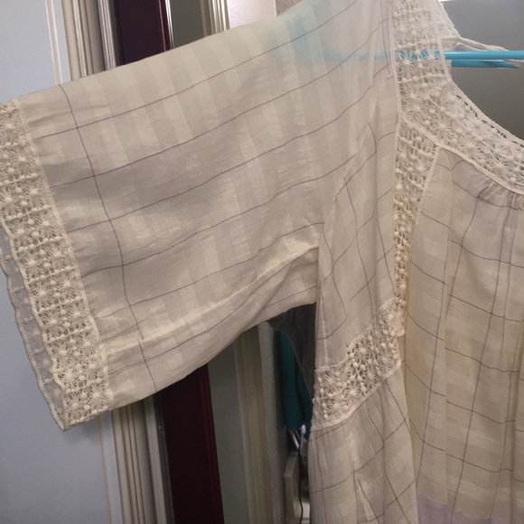 Anthropologie checked blouse size 6 - Picture 4 of 5